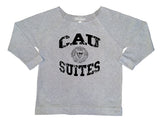 Grey CAU Women's Dorm Life Off The Shoulder 3/4 Sleeve Shirt