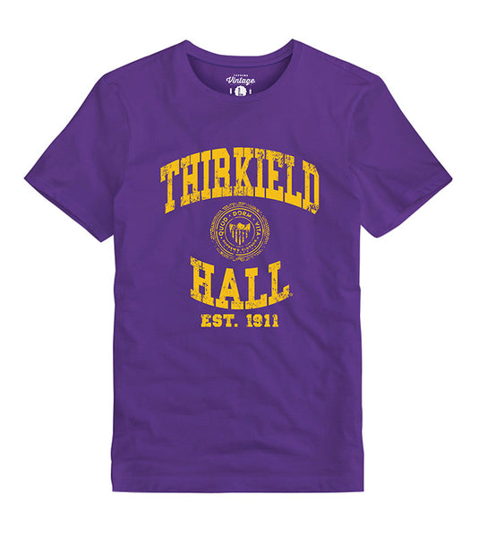 Purple & Gold Men's Thirkield Hall Dorm Life T-Shirt